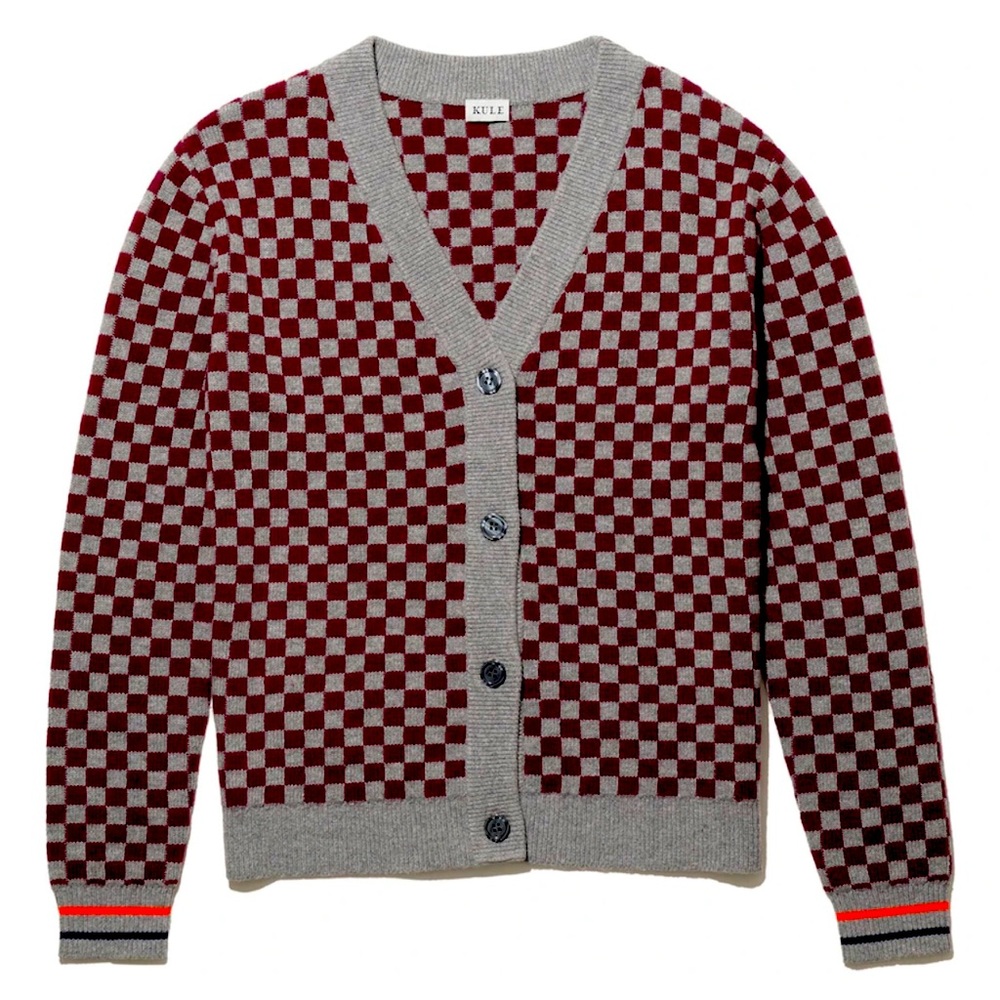 Kule The Knite Cardigan Heather Grey Wine